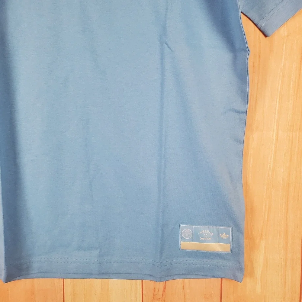 Nike OG Mens T-Shirt Medium Blue Cotton Crew‎ Neck Short Sleeve Inter Miami CF